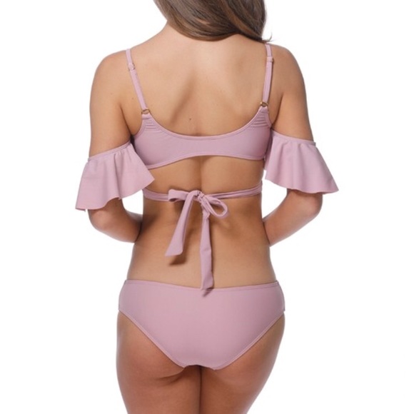 Last 1! 🌸HP🌸 Orchid Wrap Ruffle Bikini - Picture 3 of 4